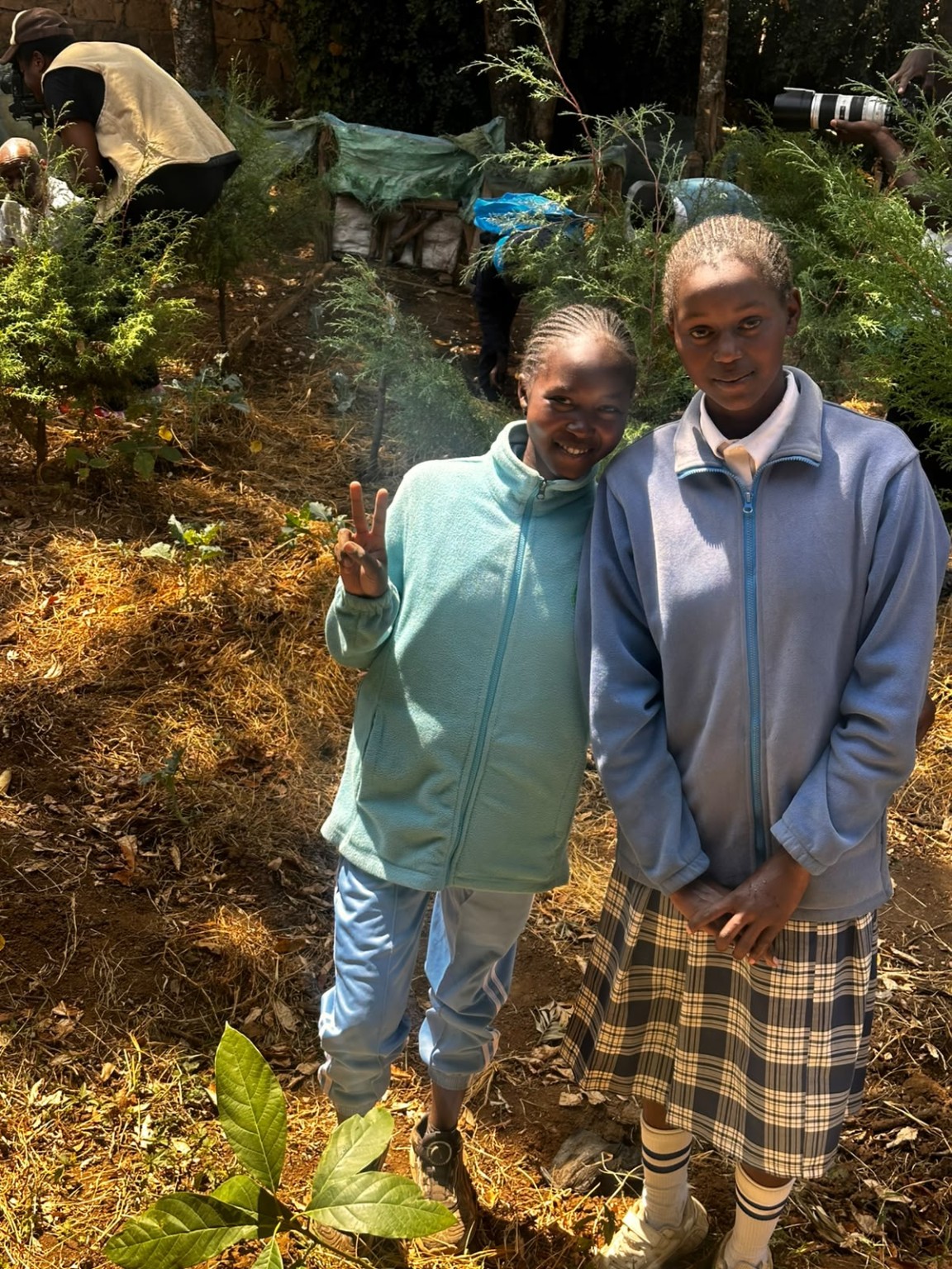 Esingil CBO participants during a community tree-planting activity